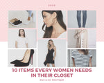 10 Items Every Woman Should Have In Their Closet