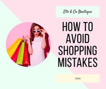 How to Avoid Shopping Mistakes