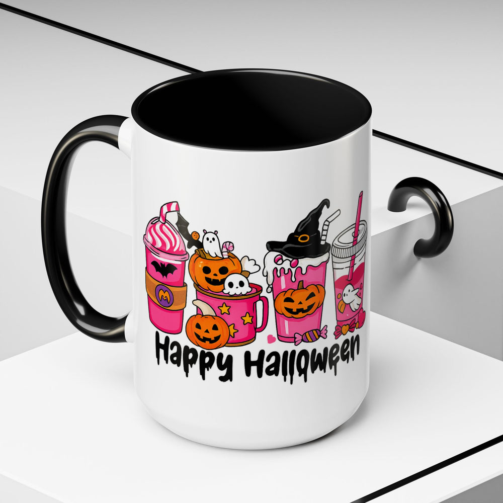 Halloween Accent Coffee Mug with Fun Designs, Perfect for Spooky Season, Gift for Coffee Lovers, Unique Holiday Mug