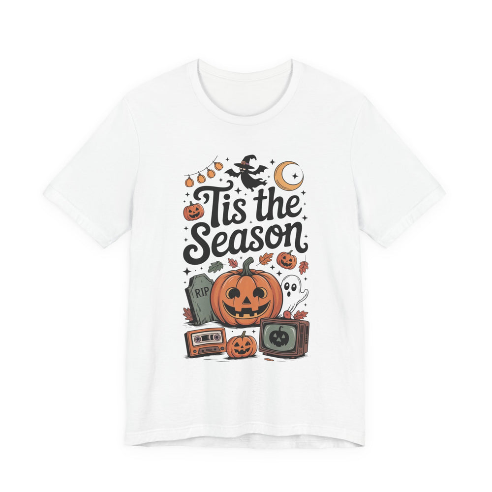 Halloween Short Sleeve Tee, Ghost and Pumpkin Shirt, Fall Festival Outfit, Spooky Season Top, Trick or Treat T-Shirt