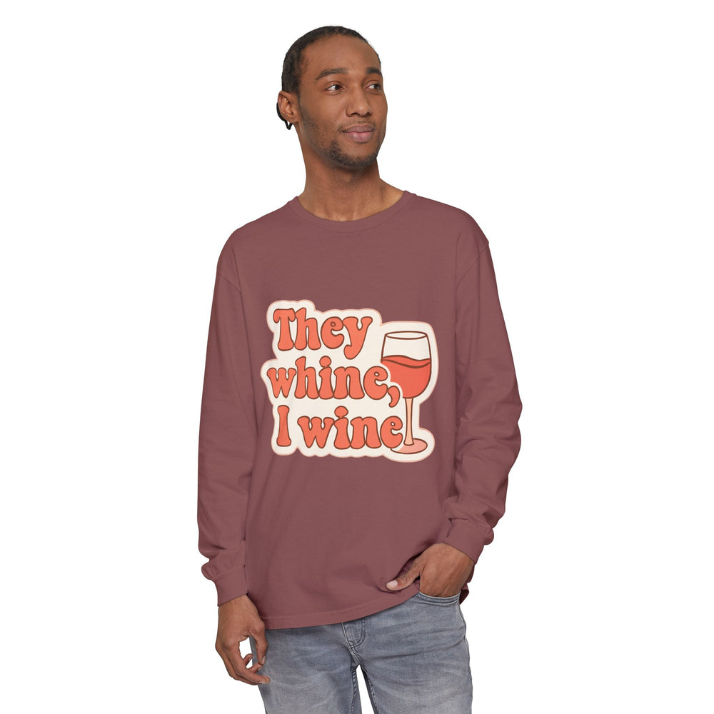 Wine Lovers Long Sleeve T-Shirt, Funny Wine Tee, Gift for Wine Enthusiasts, Fun Gatherings Shirt, Perfect for Parties