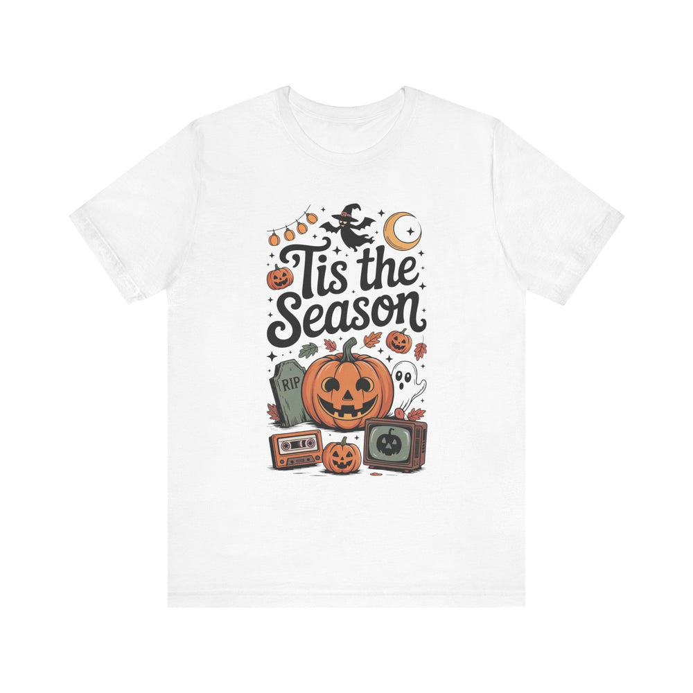 Halloween Short Sleeve Tee, Ghost and Pumpkin Shirt, Fall Festival Outfit, Spooky Season Top, Trick or Treat T-Shirt
