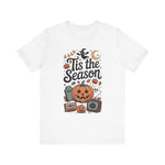 Halloween Short Sleeve Tee, Ghost and Pumpkin Shirt, Fall Festival Outfit, Spooky Season Top, Trick or Treat T-Shirt