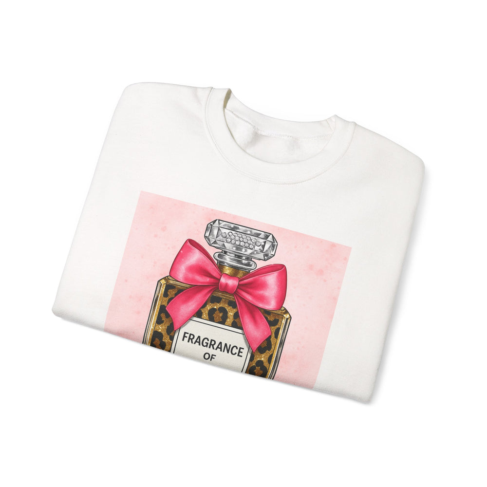 Fabulous Fragrance Sweatshirt, Cozy Crewneck, Leopard Print, Gift for Her, Fashionable Sweatshirt, Cute Outfit, Everyday Wear