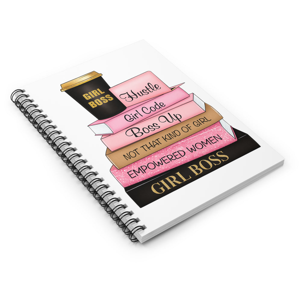 Empowered Women Spiral Notebook, Perfect Gift for Boss Ladies, Motivational Journal for Students, Girl Boss Gifts, Women's Day Notebooks