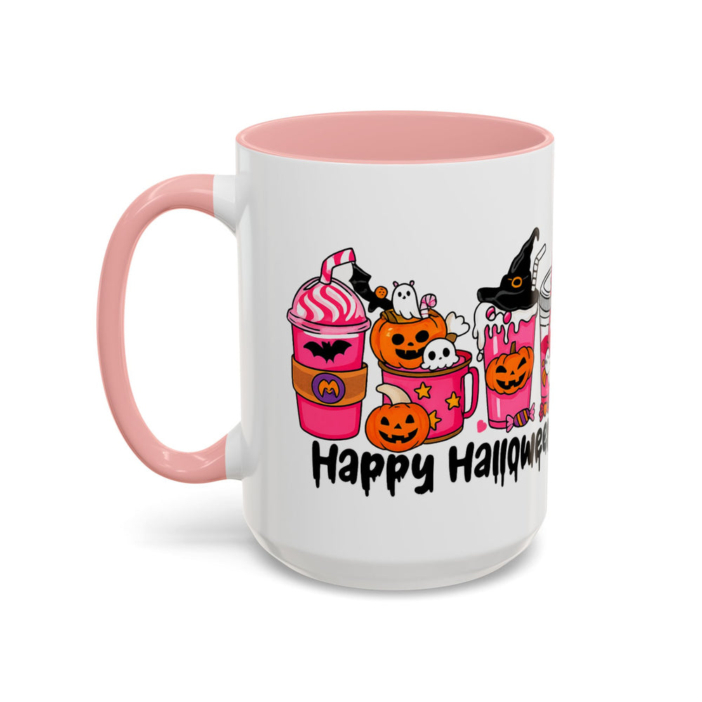 Halloween Accent Coffee Mug with Fun Designs, Perfect for Spooky Season, Gift for Coffee Lovers, Unique Holiday Mug