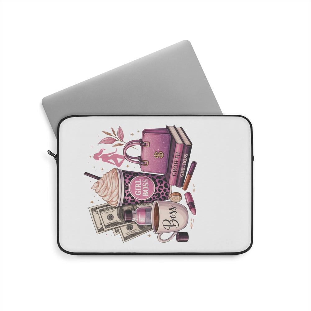 Chic Boss Laptop Sleeve, Stylish Computer Case, Work From Home Essentials, Gift for Her, Fashionable Tech Accessory