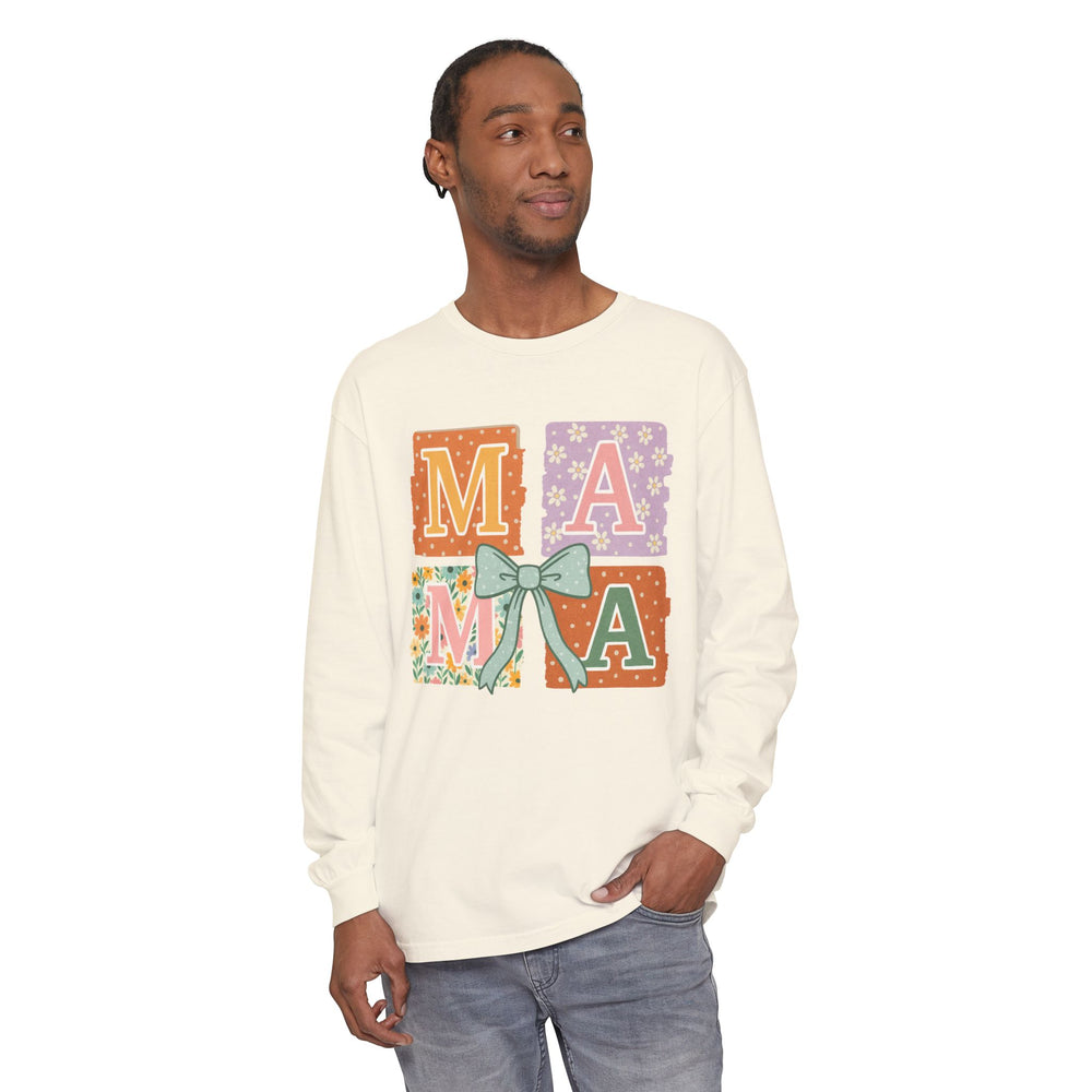 Mama Long Sleeve T-Shirt, Gift for Mom, Floral T-Shirt, Mother’s Day Gift, Comfortable Casual Wear