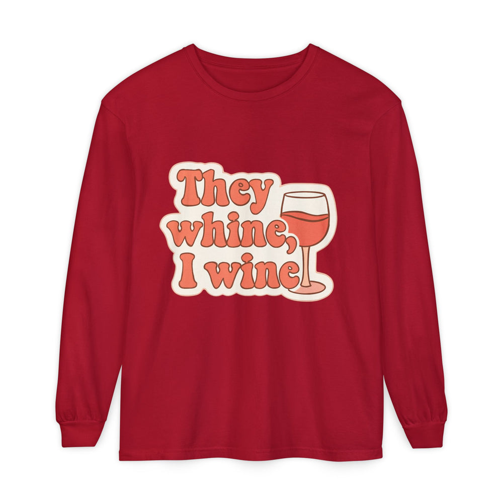 Wine Lovers Long Sleeve T-Shirt, Funny Wine Tee, Gift for Wine Enthusiasts, Fun Gatherings Shirt, Perfect for Parties