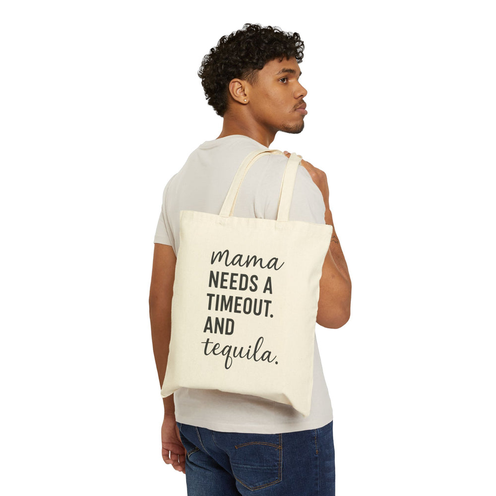 Funny Mama Tote Bag, Cotton Canvas Bag for Moms, Gift for Mother's Day, Casual Shopping, Eco-Friendly Tote, Humorous Gift Idea