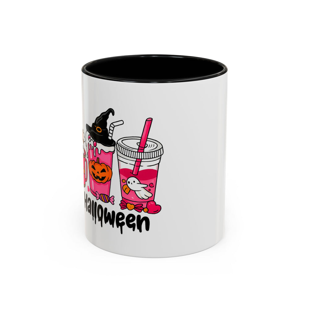 Halloween Accent Coffee Mug with Fun Designs, Perfect for Spooky Season, Gift for Coffee Lovers, Unique Holiday Mug