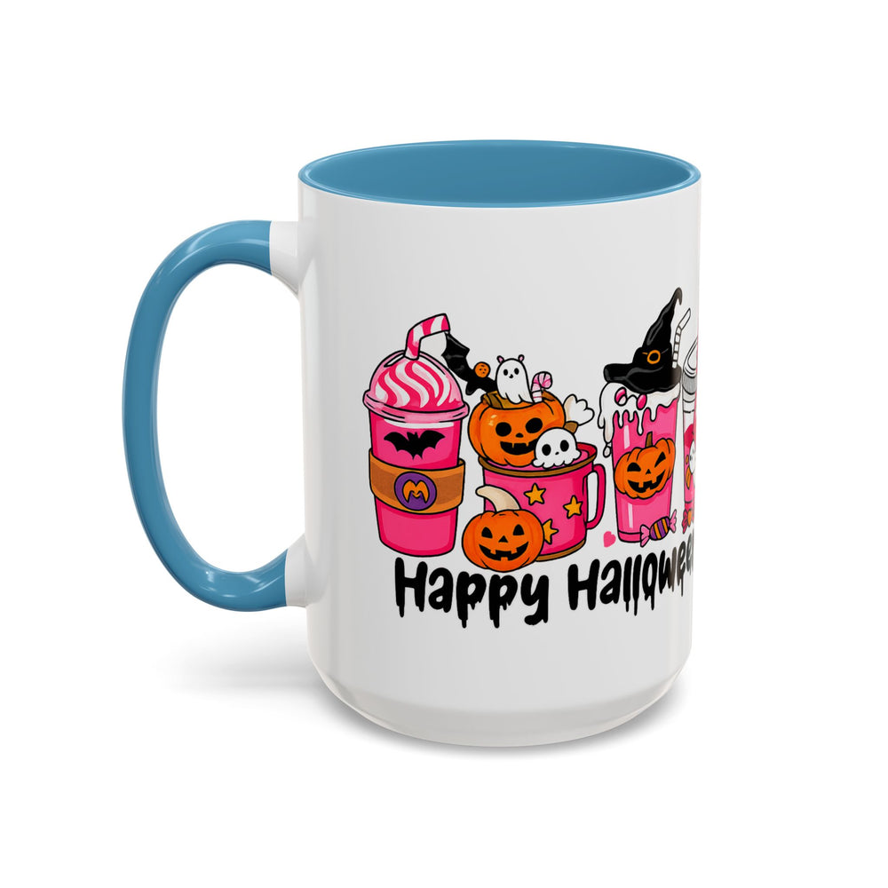 Halloween Accent Coffee Mug with Fun Designs, Perfect for Spooky Season, Gift for Coffee Lovers, Unique Holiday Mug