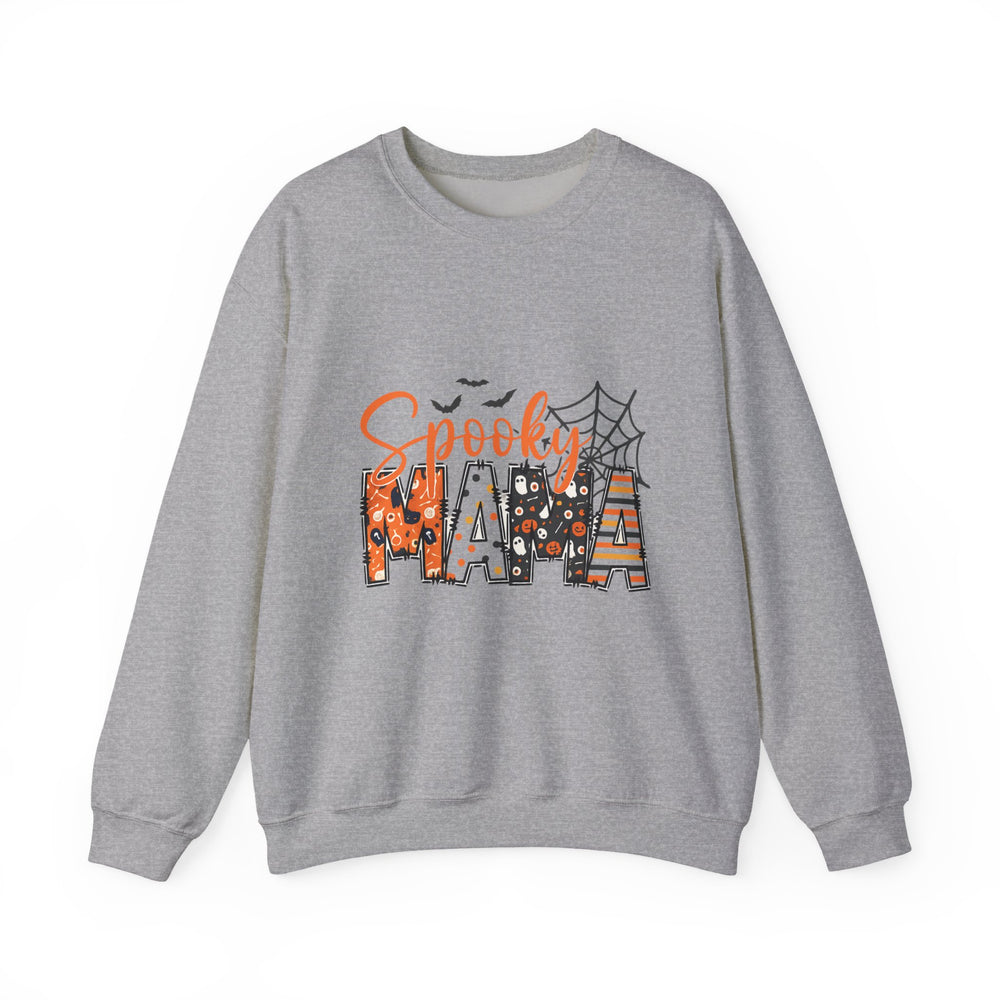 Spooky Mama Sweatshirt, Cozy Halloween Pullover, Fall Fashion, Unisex Crewneck, Halloween Gift, Seasonal Apparel