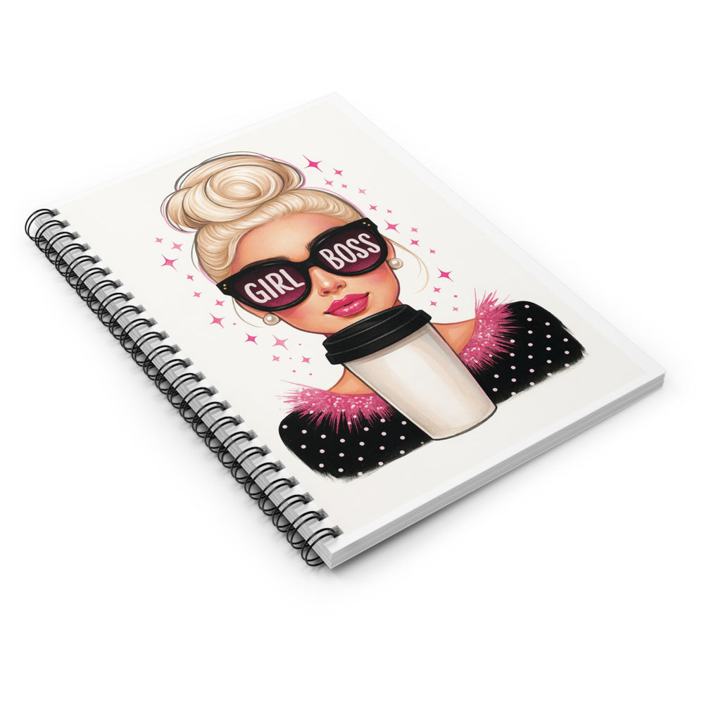 Chic Girl Boss Spiral Notebook - Ruled Line, Motivational Journal, Office Supplies, Inspirational Gifts, Creative Writing