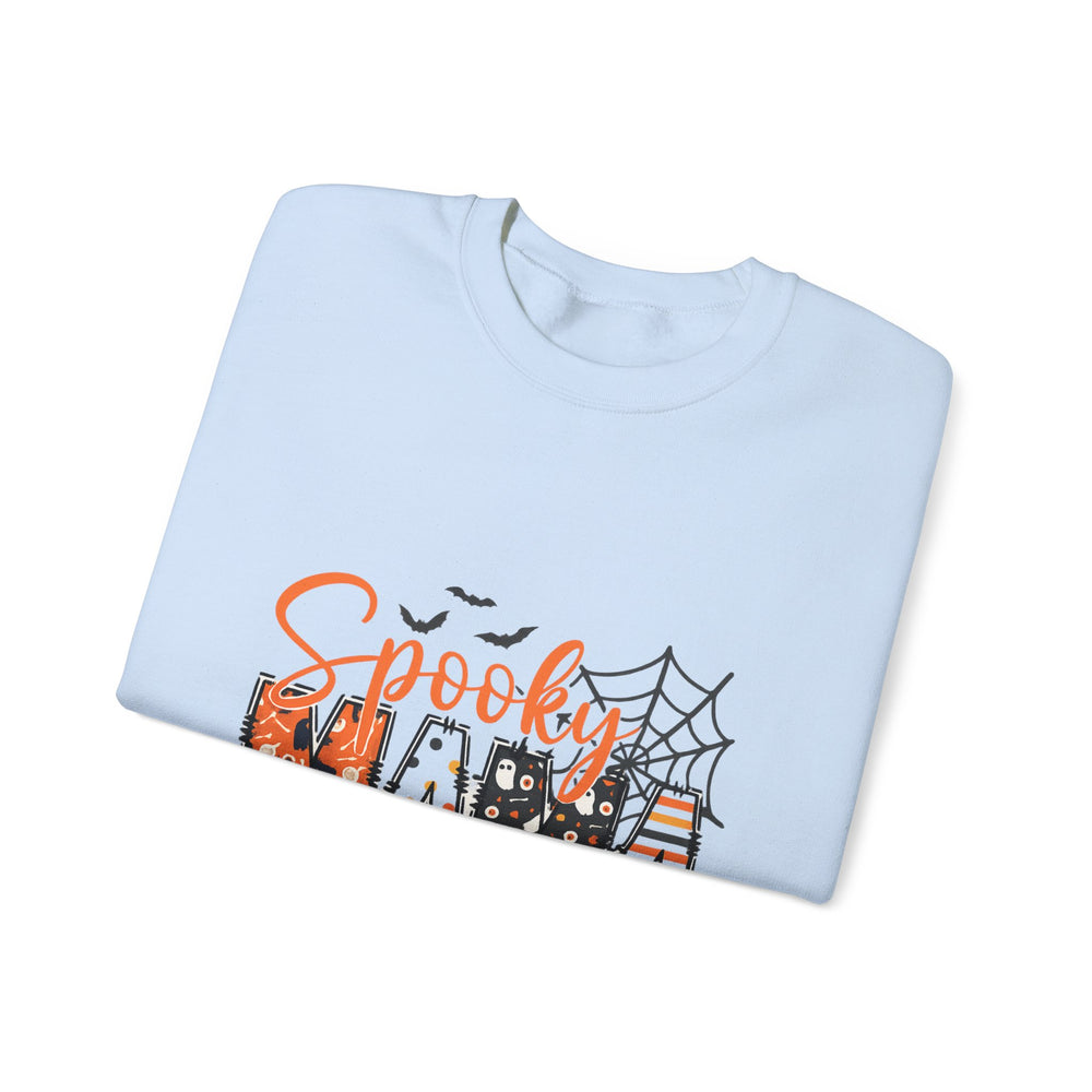 Spooky Mama Sweatshirt, Cozy Halloween Pullover, Fall Fashion, Unisex Crewneck, Halloween Gift, Seasonal Apparel