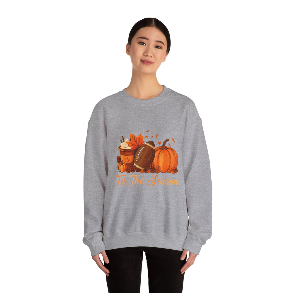 Cozy Fall Sweatshirt, Autumn Crewneck, Tis The Season Sweater, Pumpkin Spice Top, Thanksgiving Gift