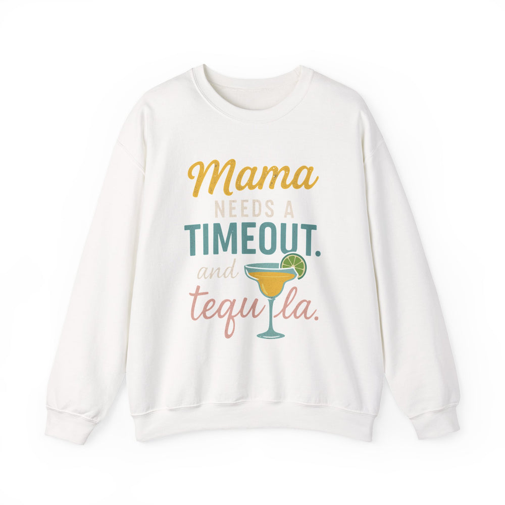 Mama Needs a Timeout Sweatshirt, Cozy Unisex Blend, Perfect for Moms, Gift for Mother's Day, Relaxed Vibe Hoodie