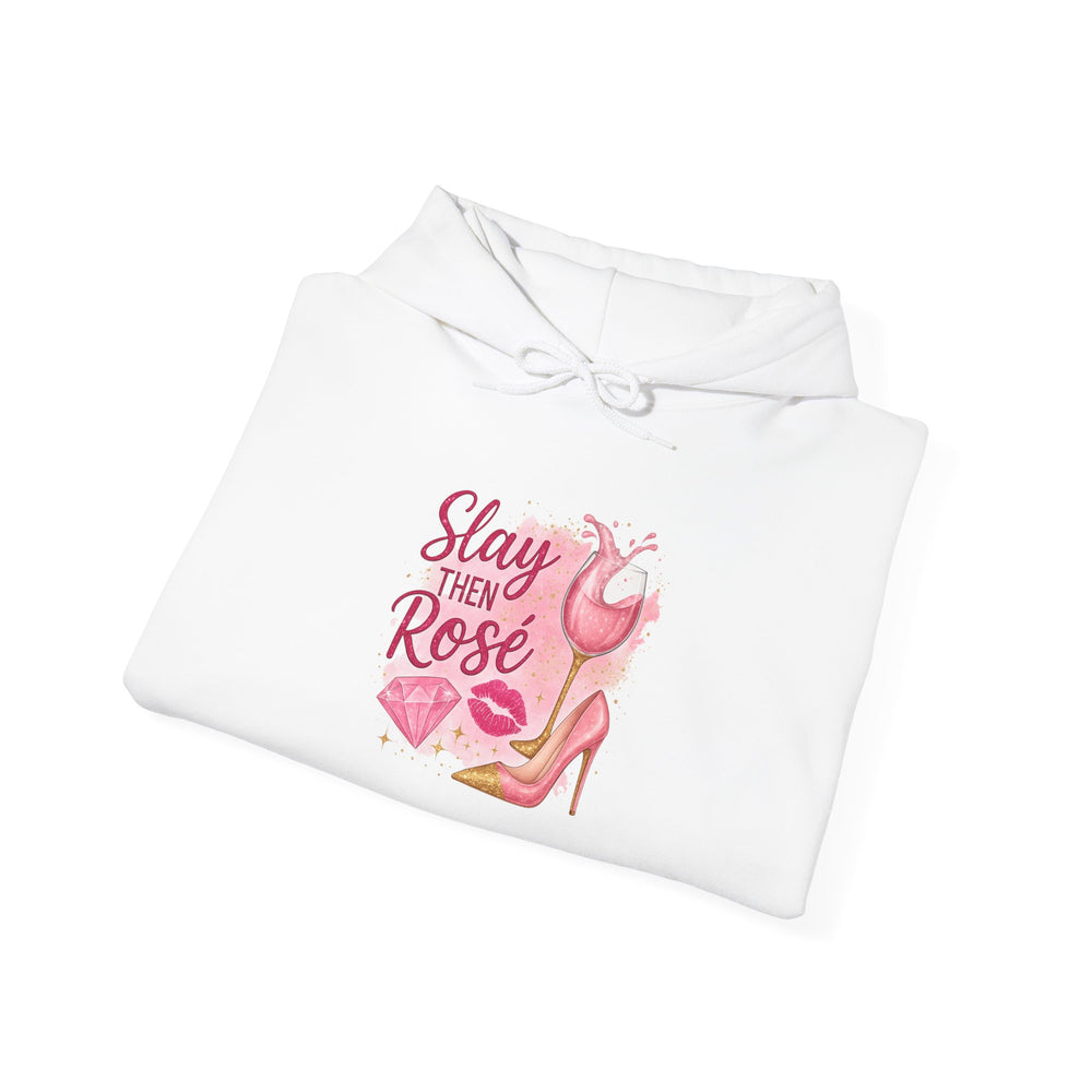 Chic Flamingo Sweatshirt, Trendy Hoodie, Stylish Gift, Slay the Rose Apparel, Comfortable Fashion, Summer Vibes Clothing