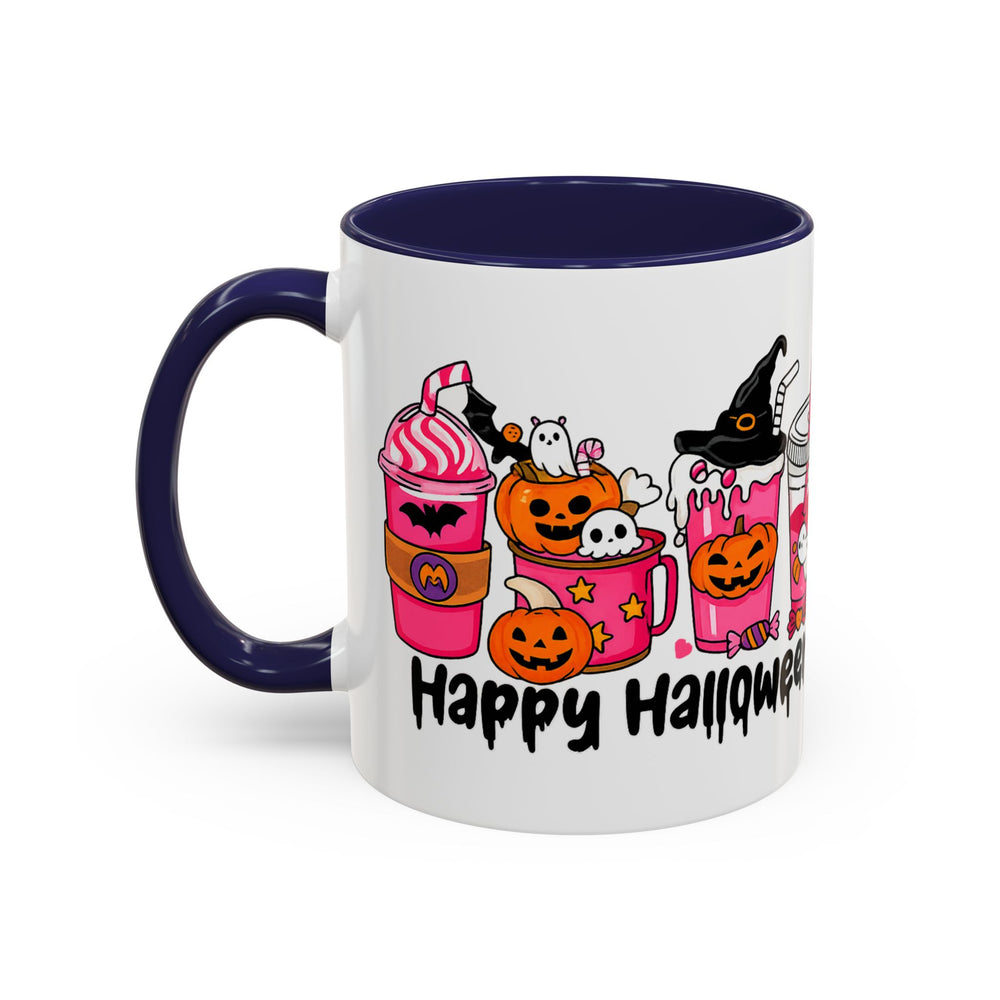 Halloween Accent Coffee Mug with Fun Designs, Perfect for Spooky Season, Gift for Coffee Lovers, Unique Holiday Mug