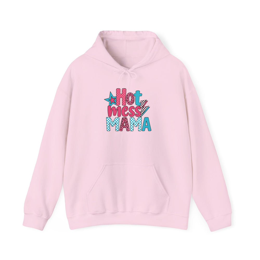 Hot Mess Mama Hoodie, Funny Sweatshirt for Moms, Gift for Mothers Day, Relaxed Casualwear, Cozy Pullover, Everyday Comfort