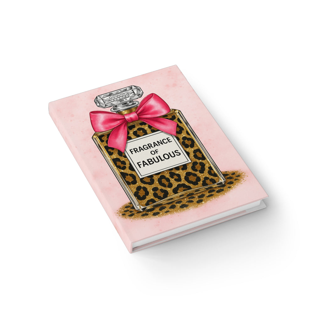 Fabulous Fragrance Journal - Stylish Notebook for Fashion Lovers, Gift for Her, Self-Care Journal, Leopard Print, Trendy Stationery