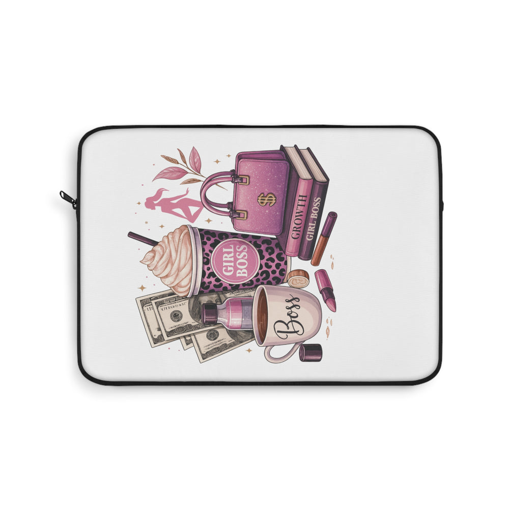 Chic Boss Laptop Sleeve, Stylish Computer Case, Work From Home Essentials, Gift for Her, Fashionable Tech Accessory