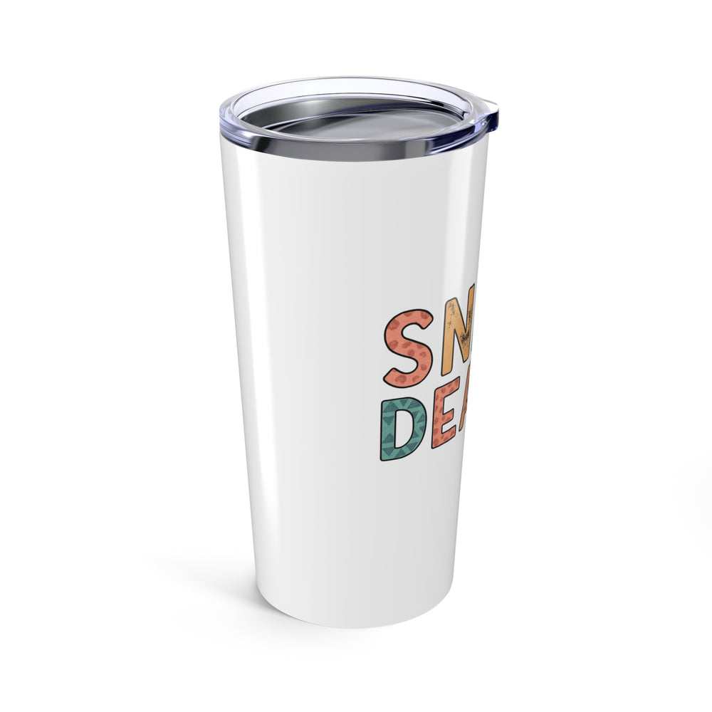 Snack Dealer Tumbler 20oz, Fun Travel Mug, Gift for Snack Lovers, Personalized Insulated Cup, Unique Kitchen Accessory