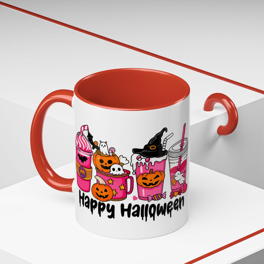 Halloween Accent Coffee Mug with Fun Designs, Perfect for Spooky Season, Gift for Coffee Lovers, Unique Holiday Mug