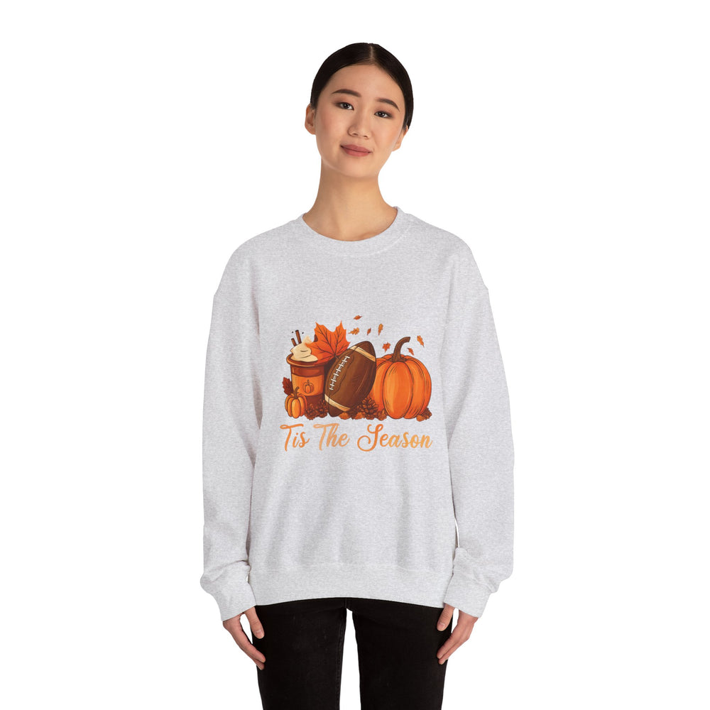 Cozy Fall Sweatshirt, Autumn Crewneck, Tis The Season Sweater, Pumpkin Spice Top, Thanksgiving Gift