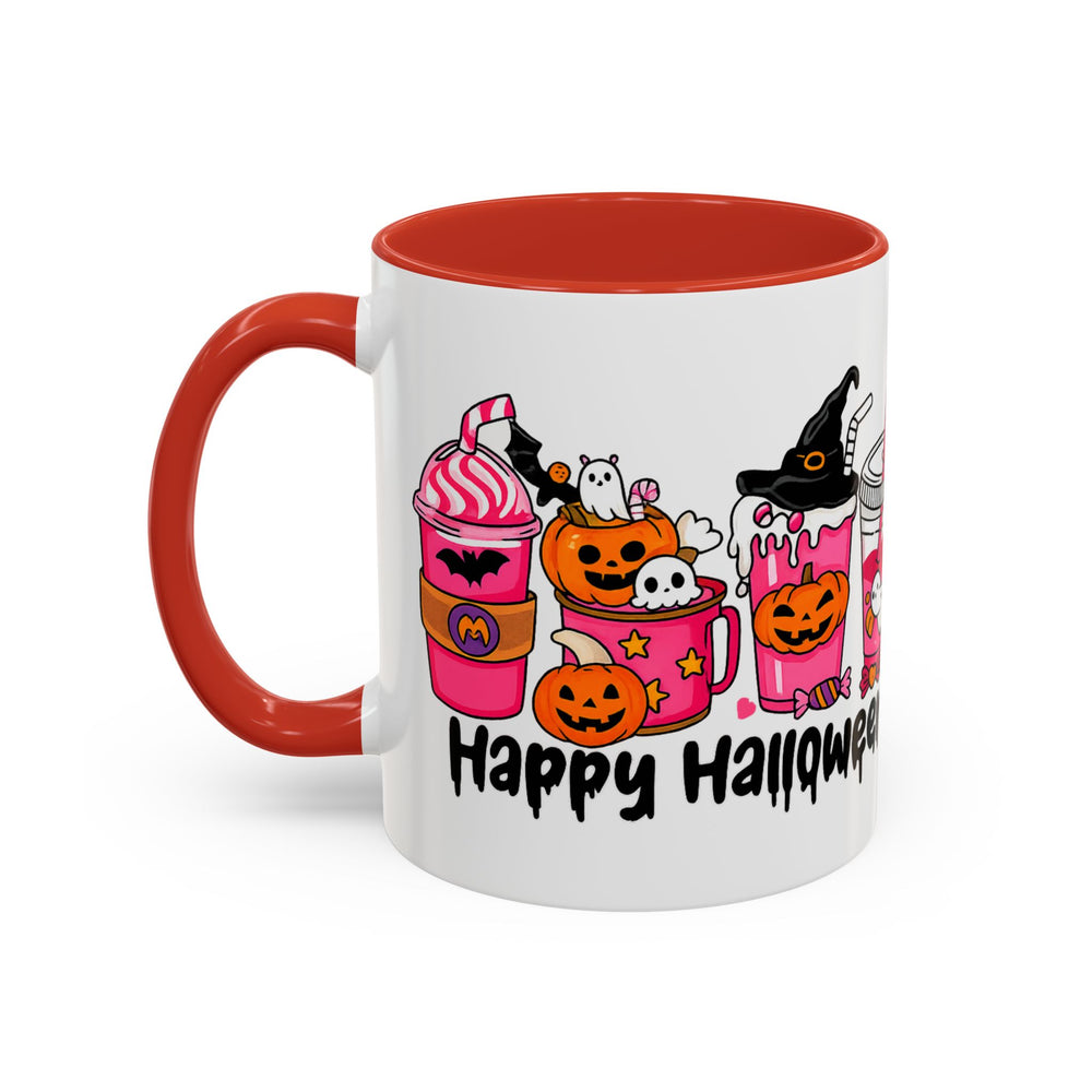 Halloween Accent Coffee Mug with Fun Designs, Perfect for Spooky Season, Gift for Coffee Lovers, Unique Holiday Mug