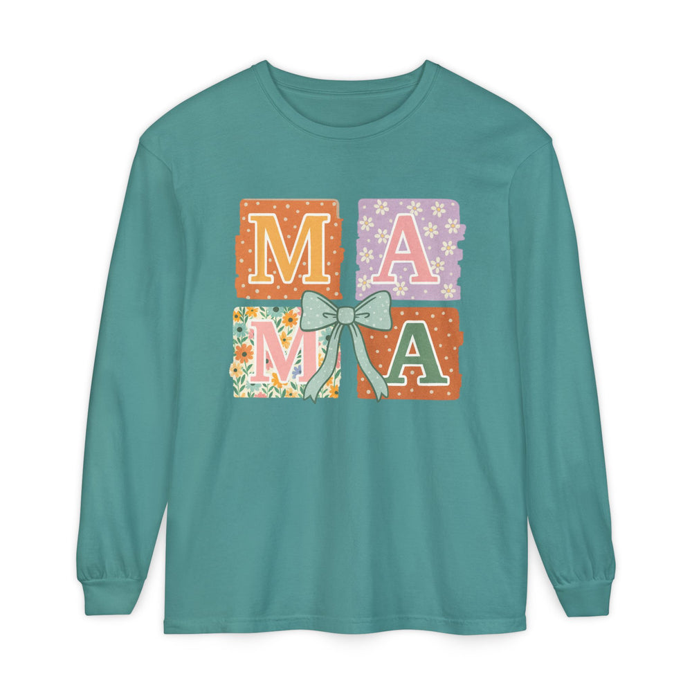 Mama Long Sleeve T-Shirt, Gift for Mom, Floral T-Shirt, Mother’s Day Gift, Comfortable Casual Wear