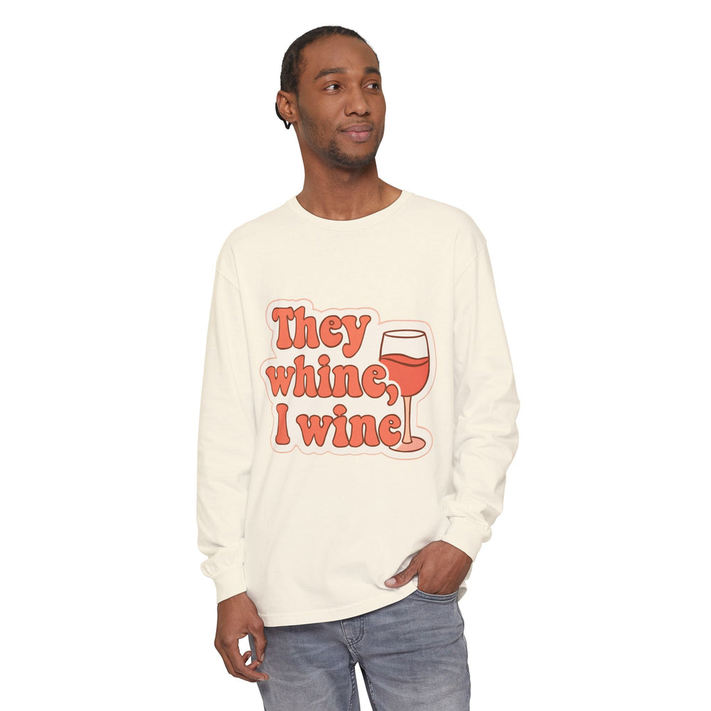 Wine Lovers Long Sleeve T-Shirt, Funny Wine Tee, Gift for Wine Enthusiasts, Fun Gatherings Shirt, Perfect for Parties