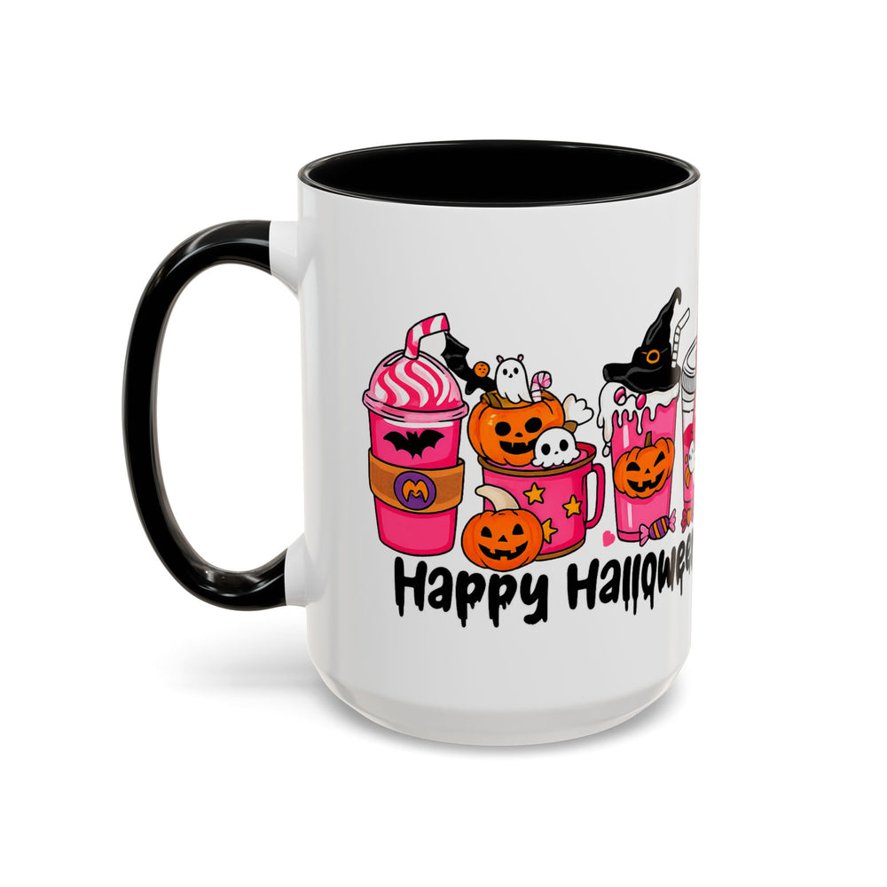 Halloween Accent Coffee Mug with Fun Designs, Perfect for Spooky Season, Gift for Coffee Lovers, Unique Holiday Mug