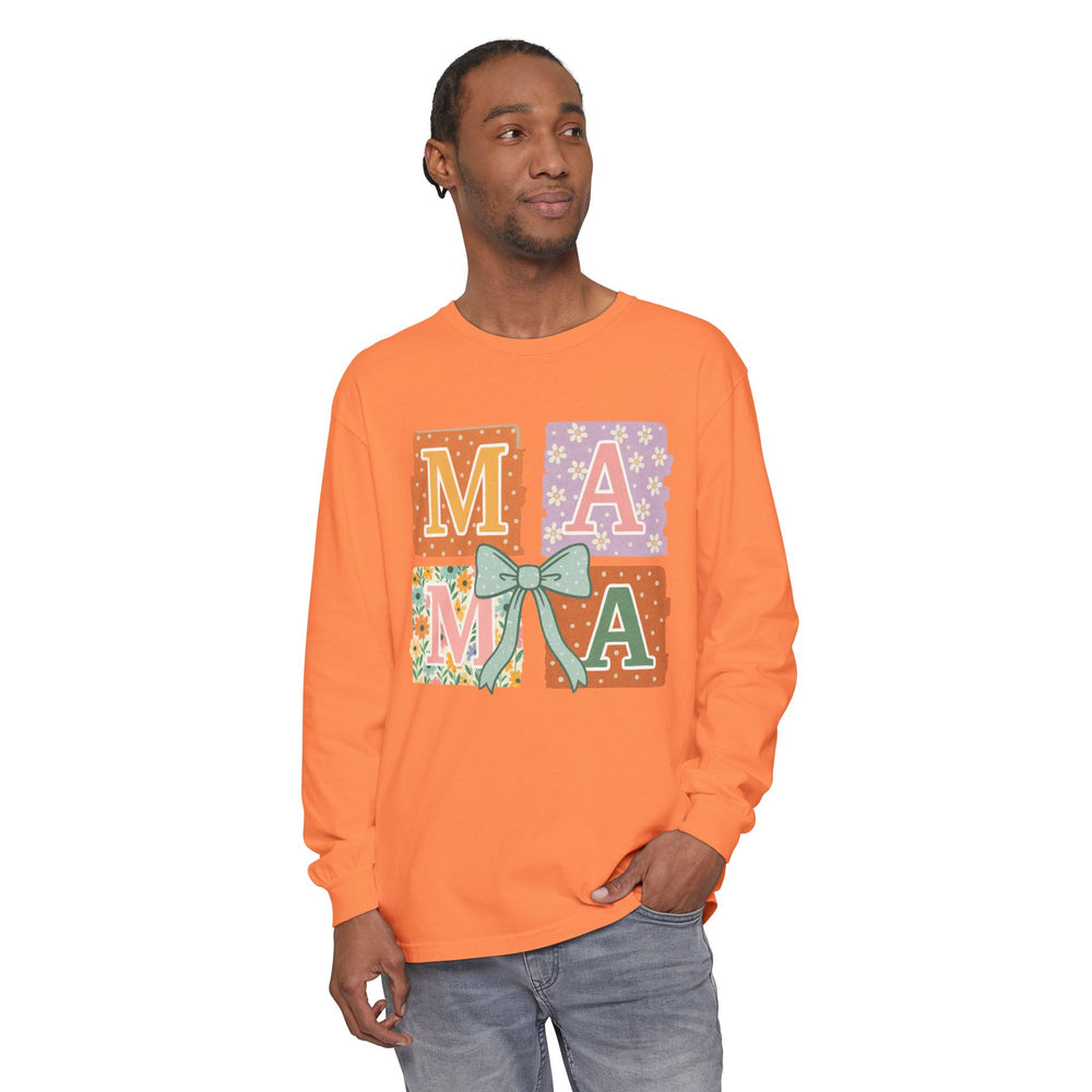 Mama Long Sleeve T-Shirt, Gift for Mom, Floral T-Shirt, Mother’s Day Gift, Comfortable Casual Wear