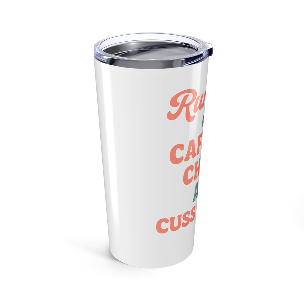 Caffeine Chaos Tumbler, 20oz Travel Mug, Personalized Coffee Cup, Gift for Coffee Lovers, Funny Mug for Daily Use