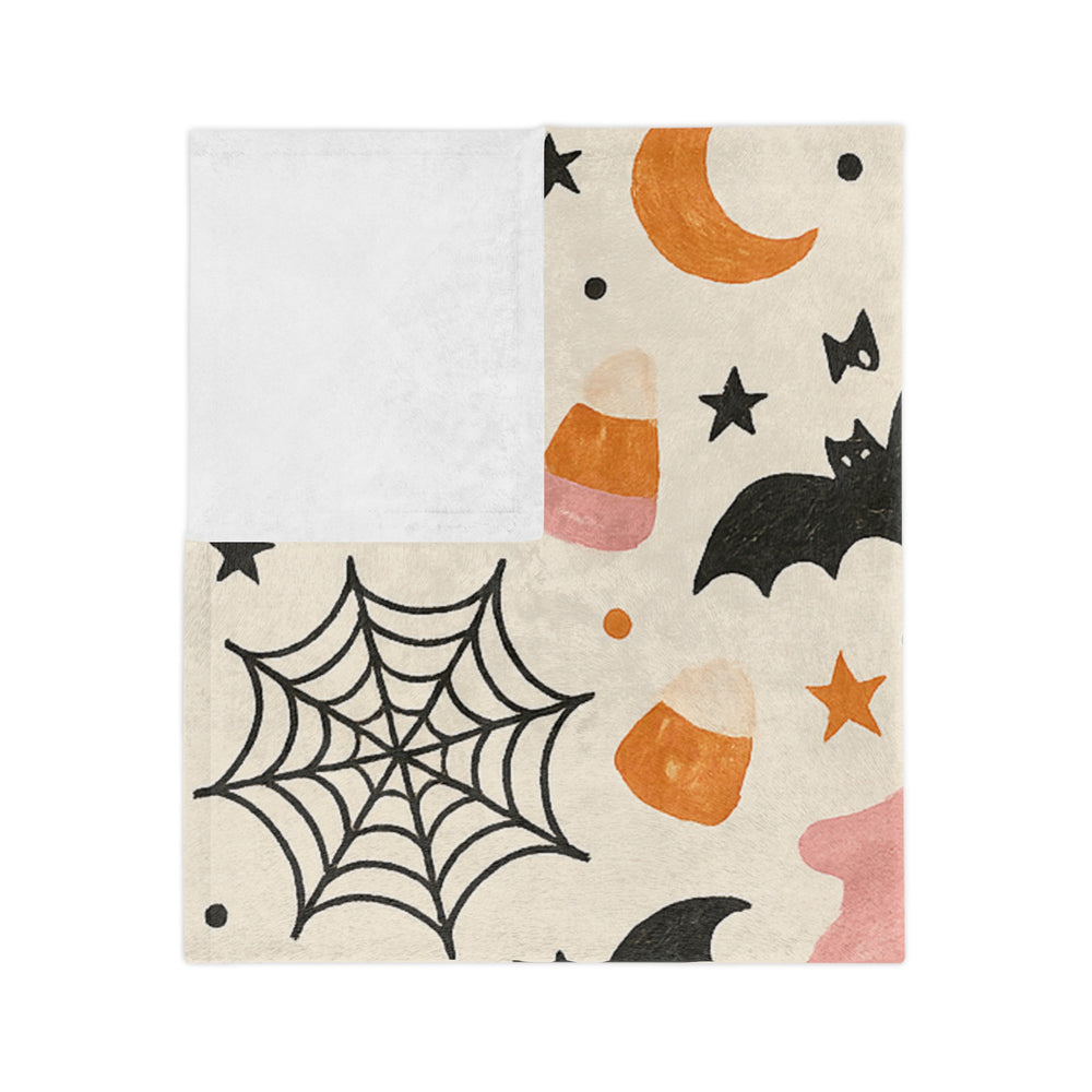 Halloween Ghost Blanket, Cozy Fall Decor, Microfiber Throw, Spooky Season Gifts, Kids Ghost Blanket