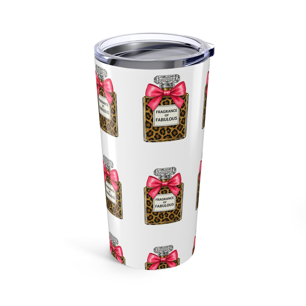 Fabulous Fragrance 20oz Tumbler, Stylish Insulated Drinkware, Perfume Lovers Gift, Cute Travel Mug, Unique Home Decor