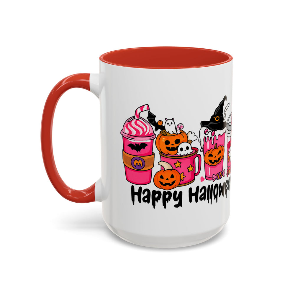 Halloween Accent Coffee Mug with Fun Designs, Perfect for Spooky Season, Gift for Coffee Lovers, Unique Holiday Mug