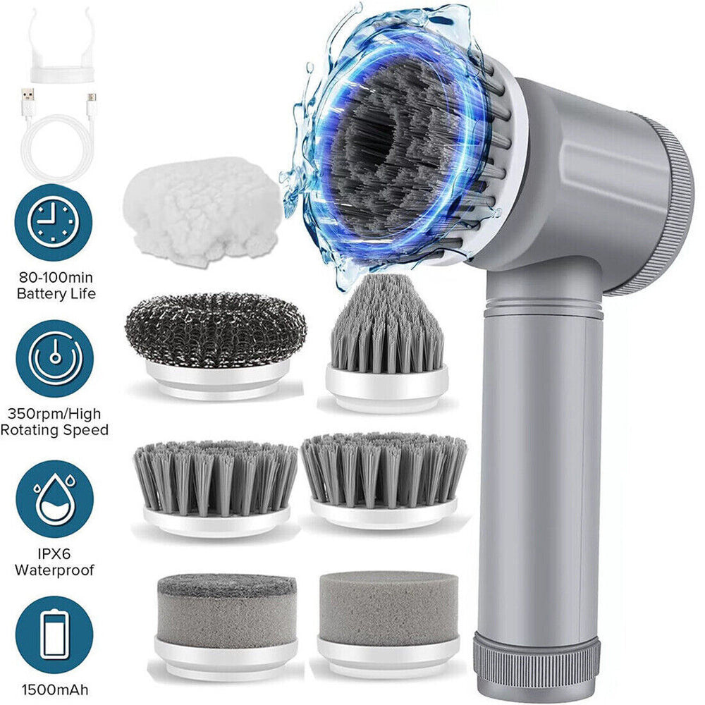 Rechargeable Electric Cordless Scrub Brush
