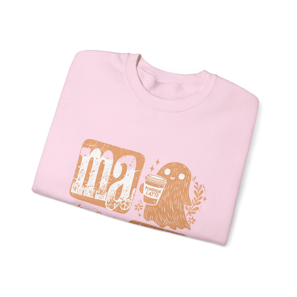 Cozy Mama Ghost Sweatshirt, Fall Apparel, Halloween Gift, Family Matching Outfit, Pumpkin Lover, Unisex Crewneck