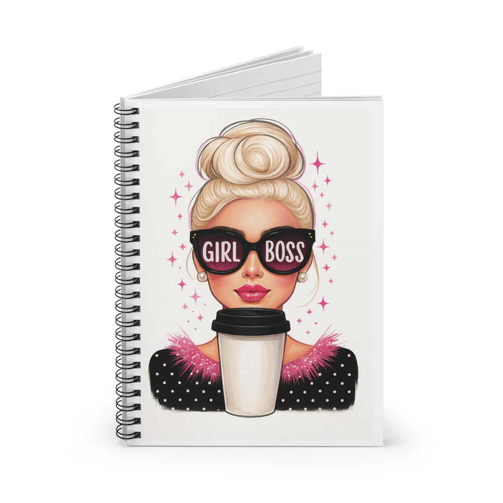 Chic Girl Boss Spiral Notebook - Ruled Line, Motivational Journal, Office Supplies, Inspirational Gifts, Creative Writing