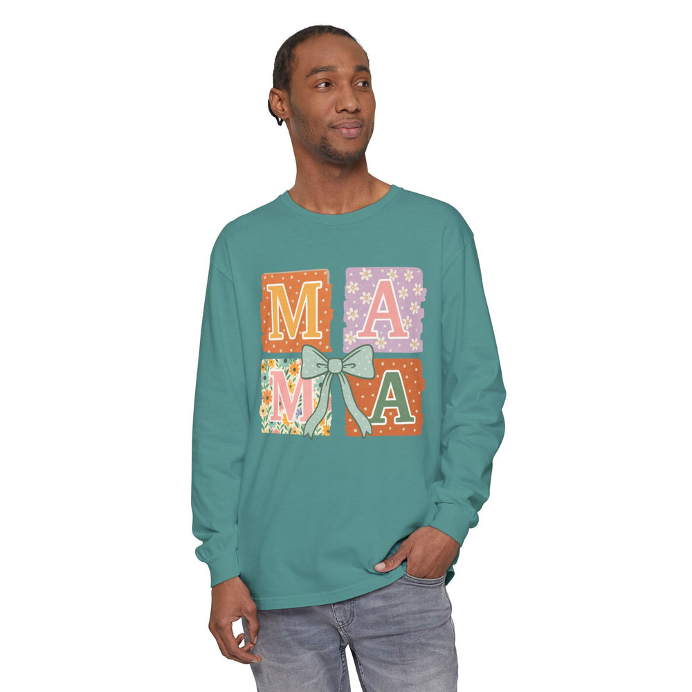 Mama Long Sleeve T-Shirt, Gift for Mom, Floral T-Shirt, Mother’s Day Gift, Comfortable Casual Wear