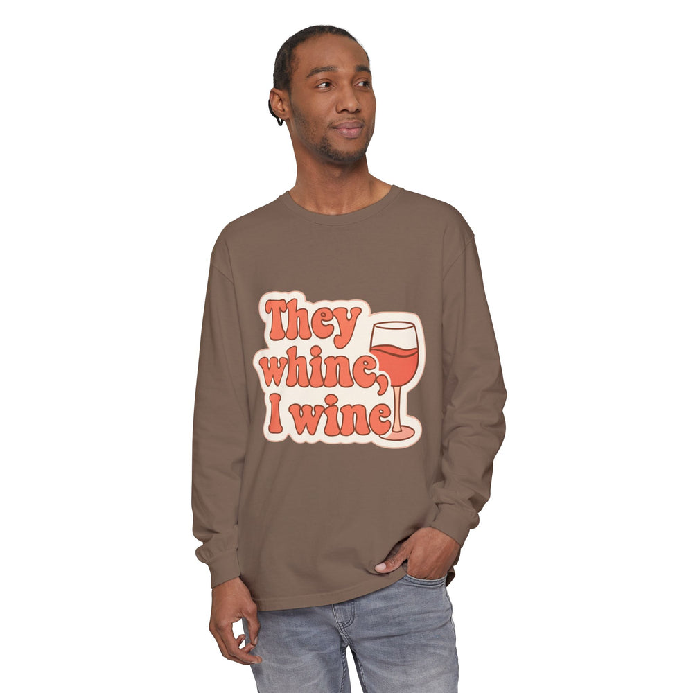 Wine Lovers Long Sleeve T-Shirt, Funny Wine Tee, Gift for Wine Enthusiasts, Fun Gatherings Shirt, Perfect for Parties