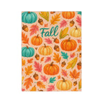 Cozy Fall Blanket, Autumn Decor, Pumpkin Print Throw, Velveteen Microfiber Blanket, Seasonal Home Accents, Thanksgiving Gift