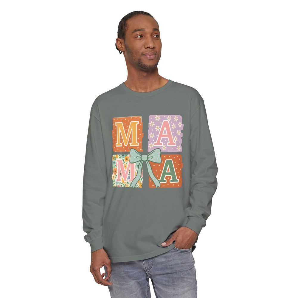 Mama Long Sleeve T-Shirt, Gift for Mom, Floral T-Shirt, Mother’s Day Gift, Comfortable Casual Wear