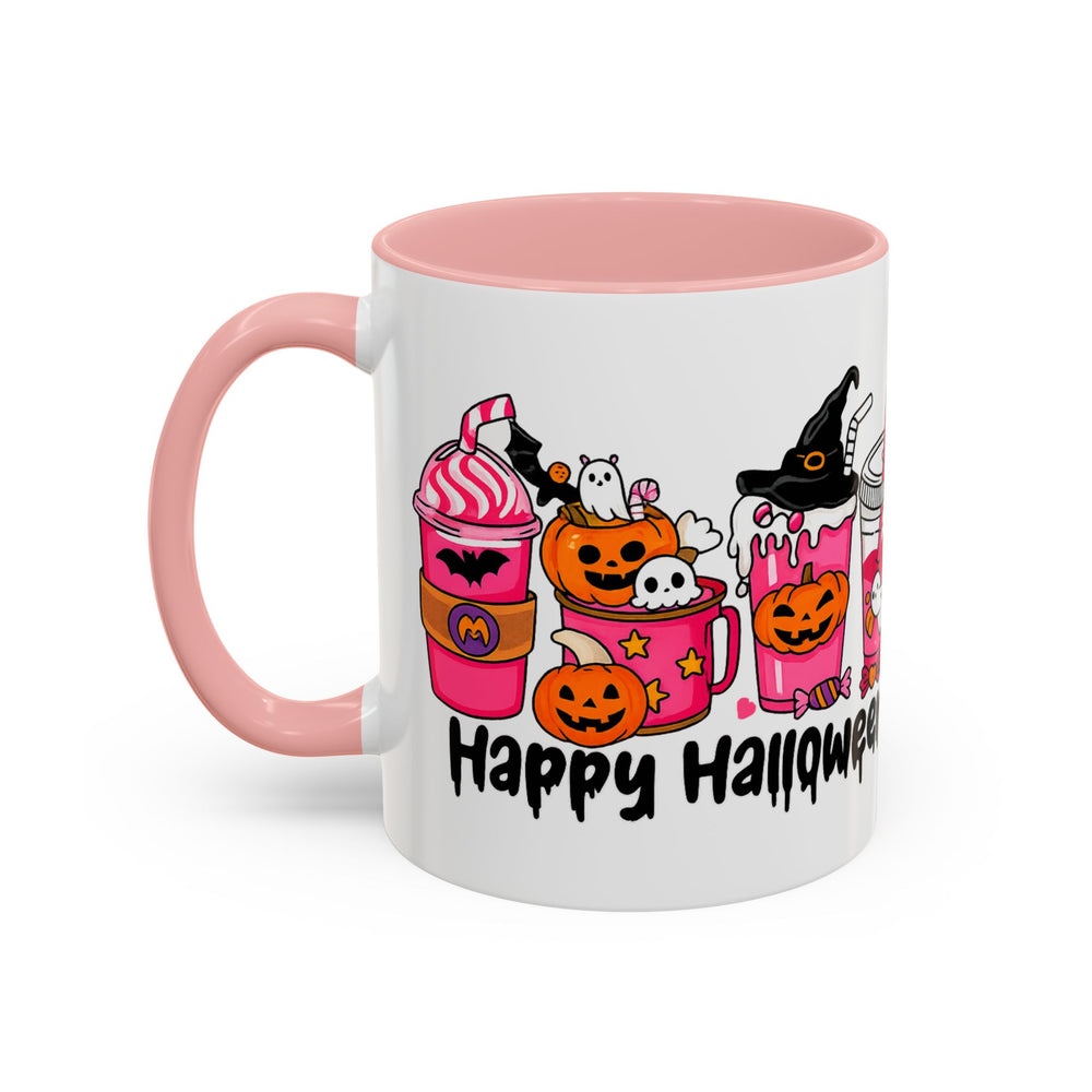 Halloween Accent Coffee Mug with Fun Designs, Perfect for Spooky Season, Gift for Coffee Lovers, Unique Holiday Mug