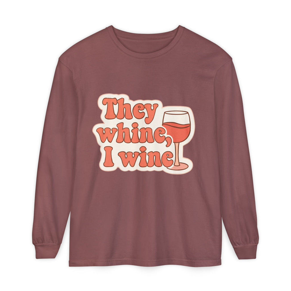 Wine Lovers Long Sleeve T-Shirt, Funny Wine Tee, Gift for Wine Enthusiasts, Fun Gatherings Shirt, Perfect for Parties