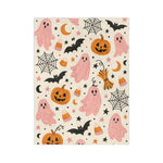 Halloween Ghost Blanket, Cozy Fall Decor, Microfiber Throw, Spooky Season Gifts, Kids Ghost Blanket