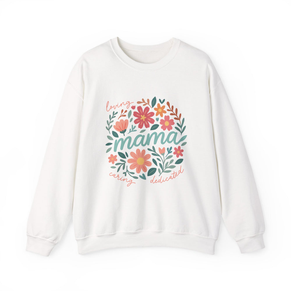 Mama Floral Design Crewneck Sweatshirt, Gift for Mothers Day, Cozy Casual Wear, Mom Sweatshirt, Botanical Art