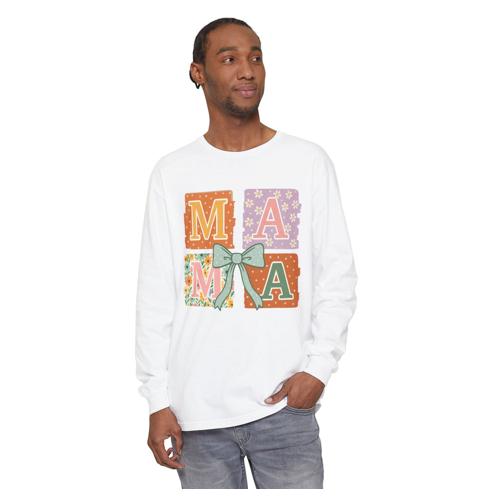 Mama Long Sleeve T-Shirt, Gift for Mom, Floral T-Shirt, Mother’s Day Gift, Comfortable Casual Wear